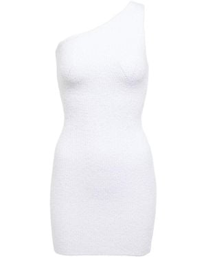 Wardrobe NYC Asymmetrical One-Shoulder Neckline Dress - White