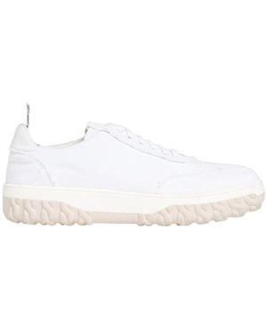 Thom Browne Frayed Edge Low-Top Trainers - White