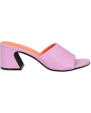 Marni Simple Leather Sandals - Pink