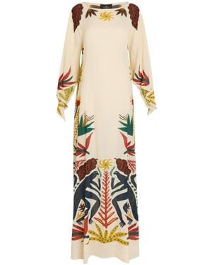 Etro Printed Chiffon Tunic Dress - White