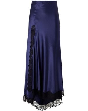 Isabel Marant Alexandra Silk Skirt - Blue