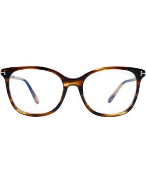 Tom Ford Geometric-Frame Glasses - Metallic