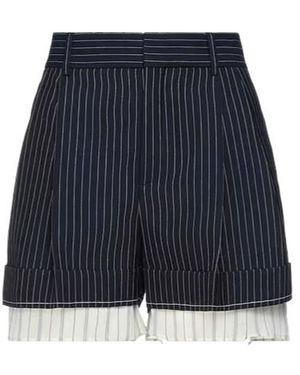 Chloé High-Waisted Striped Shorts - Blue