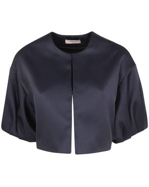 Twinset Duchesse Cropped Jacket - Blue