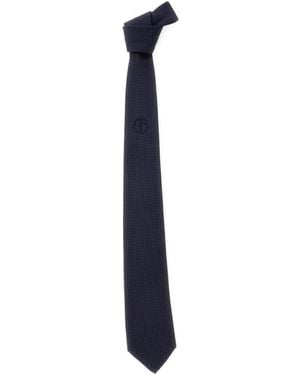 Giorgio Armani All Over Polka Dots Tie - Blue