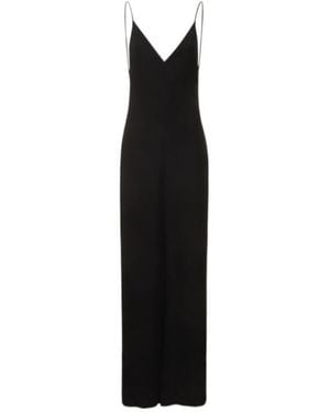 Valentino Silk Cady Couture Open Back Jumpsuit - Black