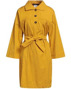 Weekend by Maxmara Minimalist Long-Sleeve Shirt Dress - Yellow