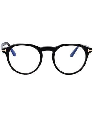 Tom Ford Eyewear Round Frame Glasses - White