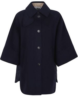 Weekend by Maxmara Long-Sleeved Coat - Blue
