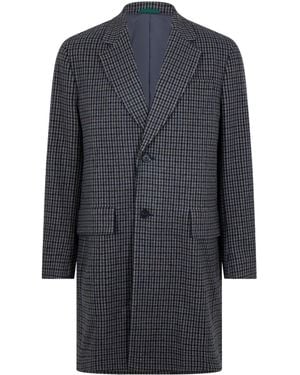 Lacoste Lapel Trench Coat - Blue