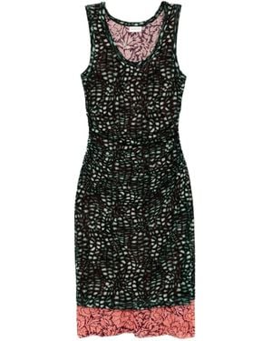 Dries Van Noten Round Neck Sleeveless Dress - Black