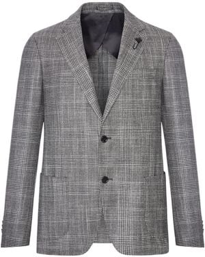 Lardini Buttoned Blazer - Gray