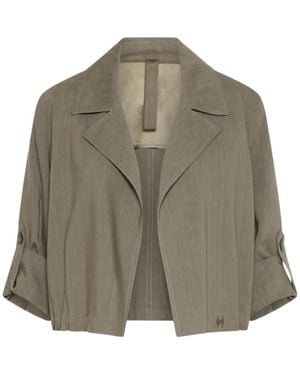 Marella Stretch Viscose And Linen Jacket - Green