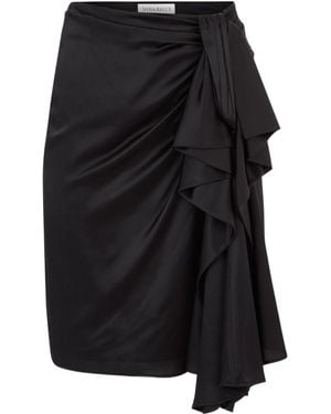 Nina Ricci Asymmetric Bow-Detail Skirt - Black
