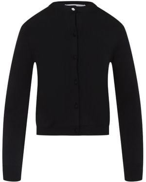Carven Knitted Button-Up Cardigan - Black
