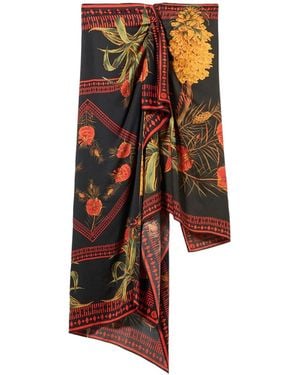 Blumarine Printed Half-Length Skirt - Red