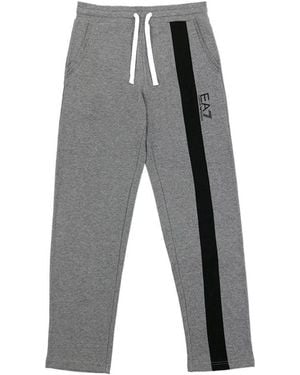 EA7 Logo Printed Joggers - Grey