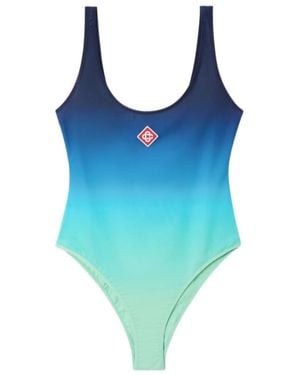 CASABLANCA Gradient Printed Swimsuit - Blue