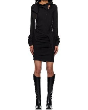 OTTOLINGER Ada Pinstripe Mini Dress - Black