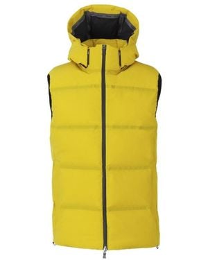 Herno Zip-Up Sleeveless Gilet - Yellow