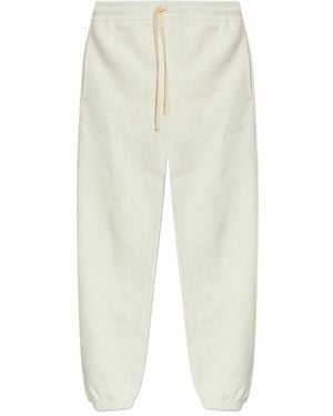 Jil Sander Drawstring Cuffed Sweatpants - White