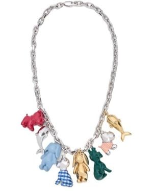 Loewe Animals Charm Necklace - White
