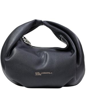 KARL LAGERFELD Logo-Detail Tote Bag - Blue