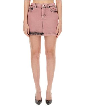 Moschino Belt-Loop Skirt - Pink
