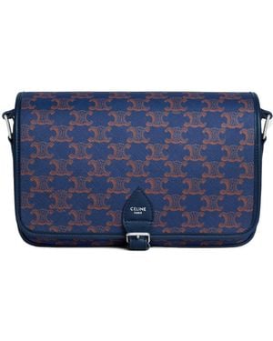 Celine Small Folco Messenger - Blue