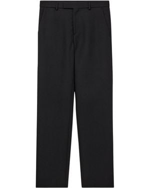 Rier Wool Casual Trousers - Black