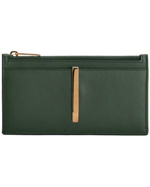 Tod's Zip Card Holder - Green