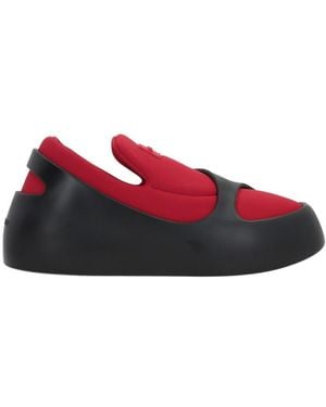 Ferragamo Round-Headed Casual Shoes - Red