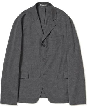 AURALEE Summer Twist Single-Breasted Blazer - Gray