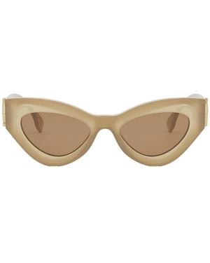 Fendi Eyewear Cat-Eye Frame Sunglasses - Natural