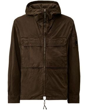 C.P. Company Long-Sleeved Casual Jacket - Brown
