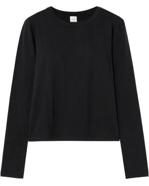 Leset Margo Cotton-Jersey T-Shirt - Black