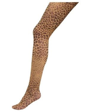Etro Animal-Patterned Tights - White
