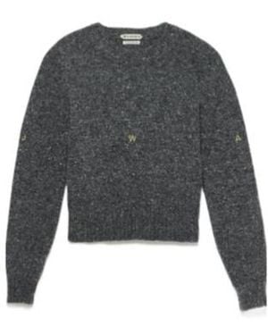 JW Anderson Sleeve Embroidered Crew Neck Jumper - Grey