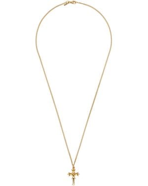 Emanuele Bicocchi Crest And Cross Necklace - Metallic