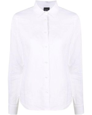 Aspesi Pointed-Collared Buttoned Shirt - White