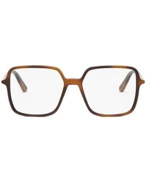 Dior Eyewear Mini Square Frame Glasses - Metallic