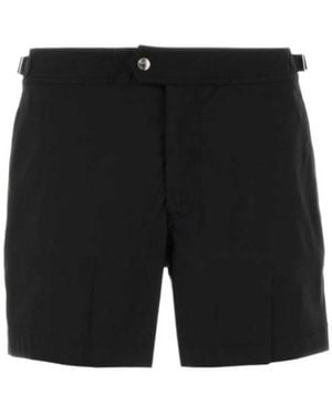 Tom Ford Compact Poplin Swim Shorts - Black