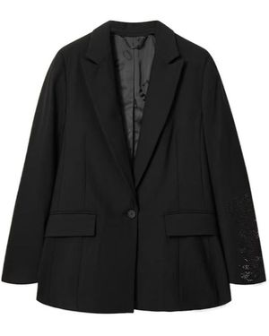 AllSaints Ottie Relaxed Skull Blazer - Black