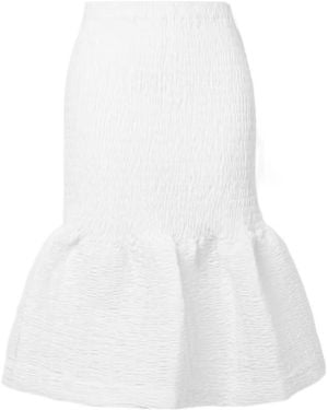 Dries Van Noten Pleated Skirt - White