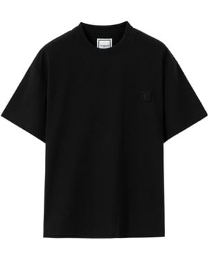 WOOYOUNGMI Logo-Patch Cotton T-Shirt - Black