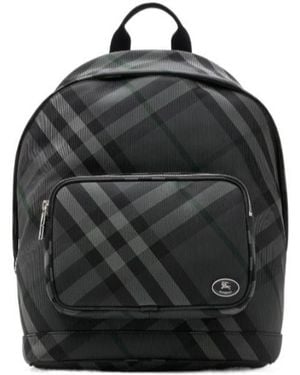Burberry Grid Backpack - Black