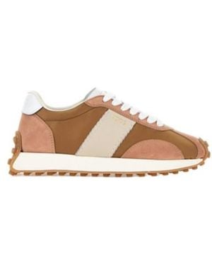 Tod's Trimmed Lace-Up Trainers - Multicolour