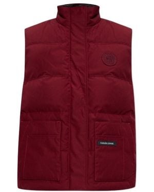 Canada Goose Stand-Collar Down Vest - Red