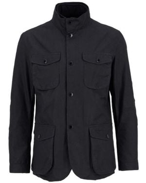 Barbour Ogston Wax Jacket - Blue