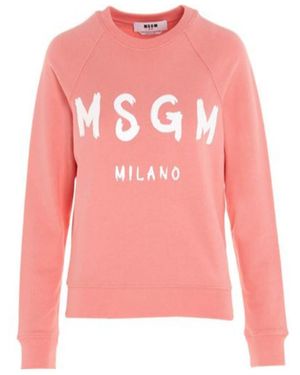 MSGM Logo Hoodie - Pink